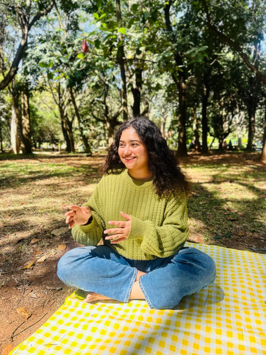 Rhea in a park