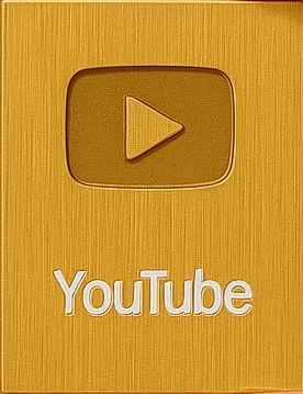 YouTube gold play button award